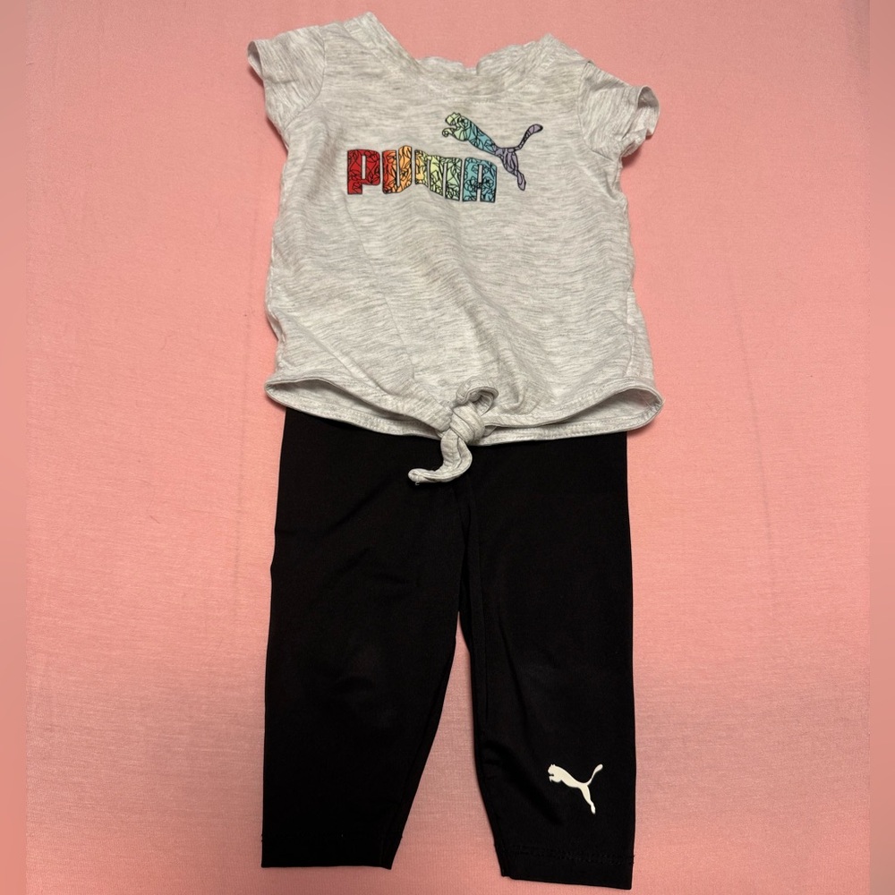 Puma Baby Girl Outfit Pink Size 6-9 Months